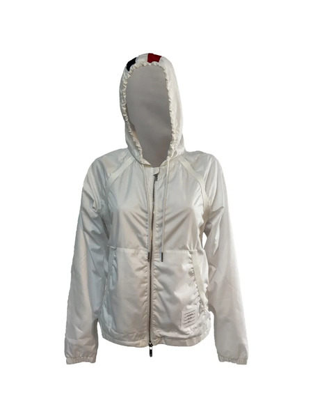  Thom Browne Zipped Striped Jacket - White 