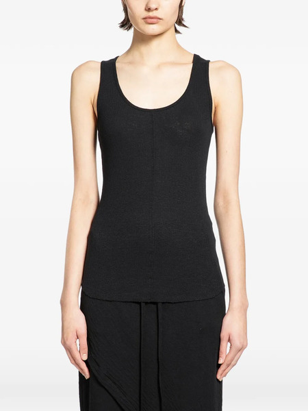  Thom Krom Long Ribbed Tank Top - Black 