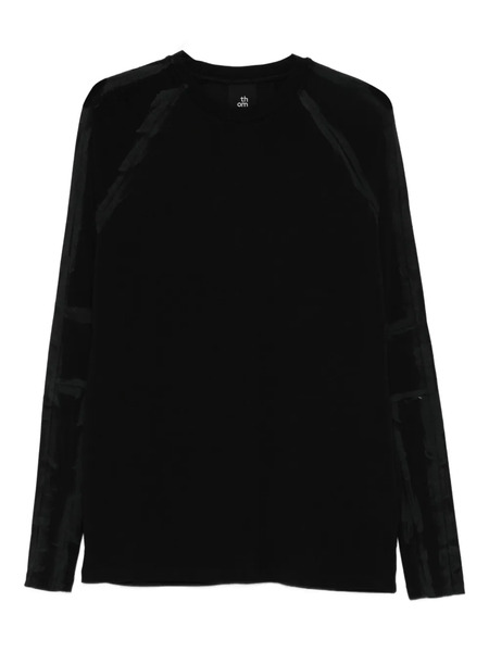  Thom Krom Panelled Long-sleeve Sweater - Black 