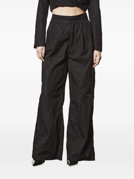  Thom Krom Pleated Side-pockets Palazzo Trousers - Black 