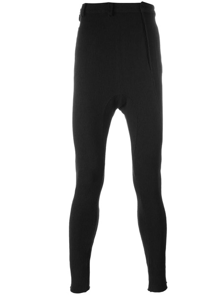  Thom Krom Ribbed Drop-crotch Trousers - Black 