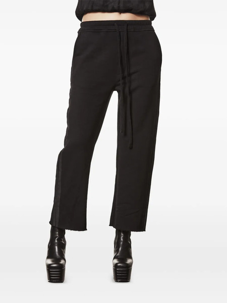  Thom Krom Side-stripe Raw-edge Track Pants - Black 