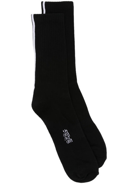  Thom Krom Stripe-detail Socks - Black 