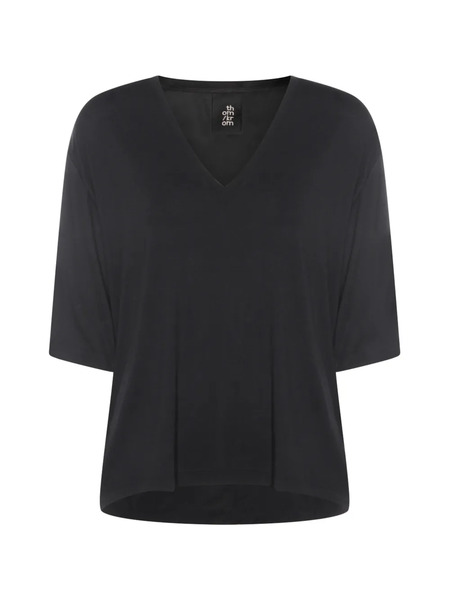  Thom Krom V-neck Blouse - Black 
