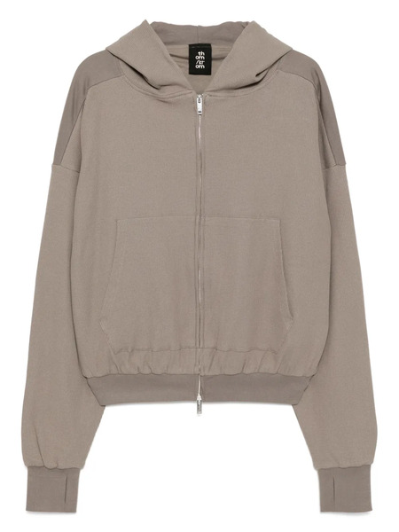  Thom Krom Waffle-effect Hoodie - Grey 