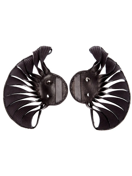  Thomasine Slit Shell Cuff - Black 