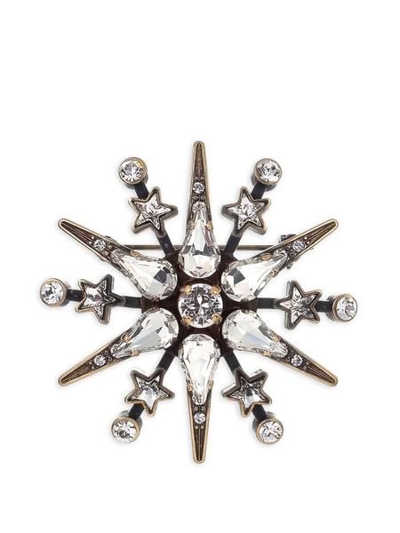  Thot Gioielli Star-crystal Brooch - Gold 