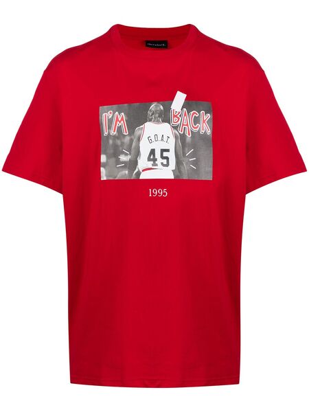 Throwback. I'm Back G.o.a.t. T-shirt - Red 