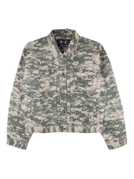  Thug Club Camouflage-print Jacket - Grey 