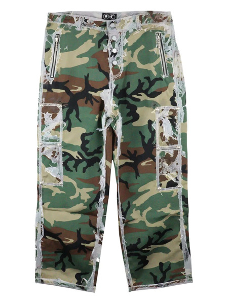  Thug Club Camouflage-print Trousers - Green 