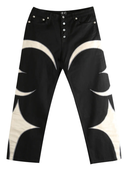  Thug Club Crescent Design Jeans - Black 