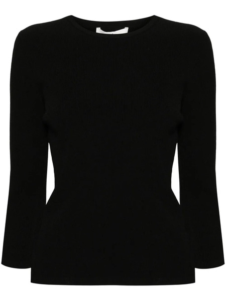  Tibi Giselle Ribbed-knit Jumper - Black 