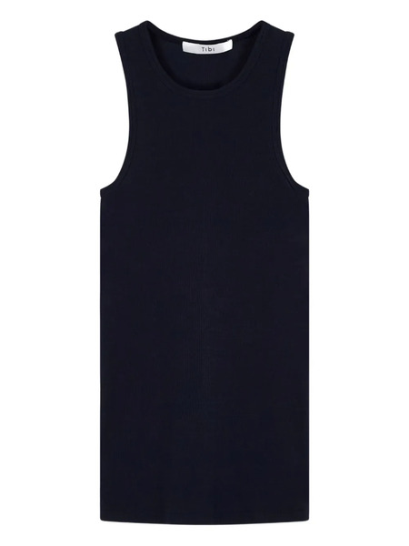  Tibi Racer-back Design Tank Top - Blue 