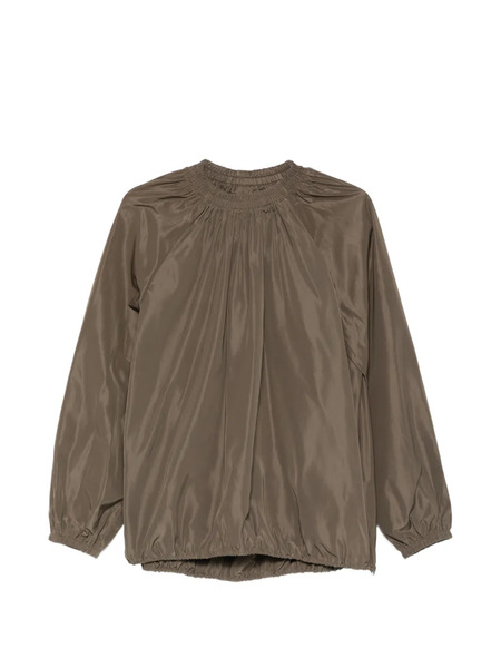  Tibi Shirred Blouse - Green 