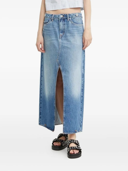 Tiger Of Sweden Tillis Denim Split Maxi Skirt - Blue 
