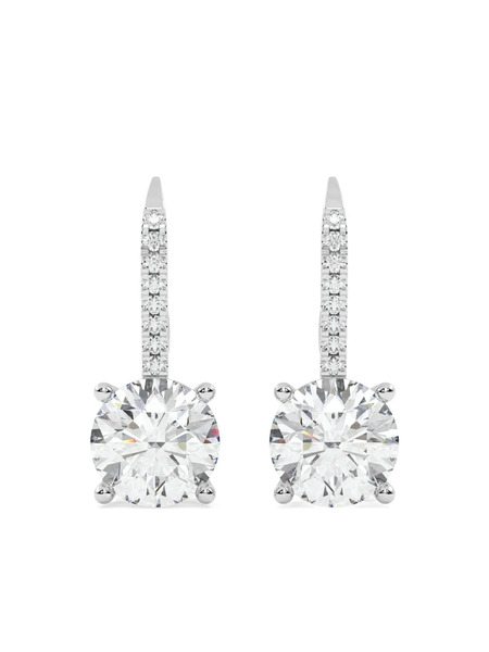  Tilla 14k White Gold Dangling Earrings - Silver 