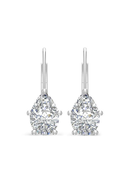  Tilla 14k White Gold Diamond Earrings - Silver 