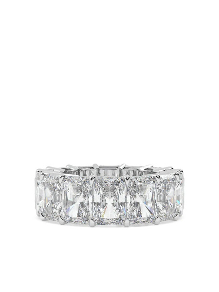  Tilla 14k White Gold Diamond Eternity Ring - Silver 