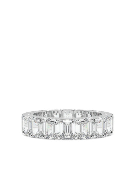  Tilla 14k White Gold Diamond Eternity Ring - Silver 