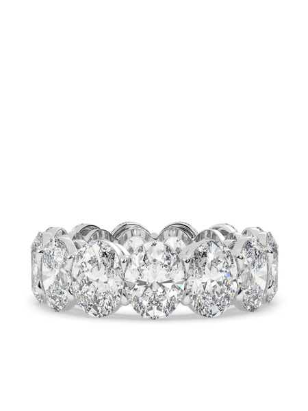  Tilla 14k White Gold Diamond Eternity Ring - Silver 