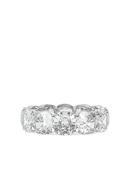  Tilla 14k White Gold Diamond Eternity Ring - Silver 