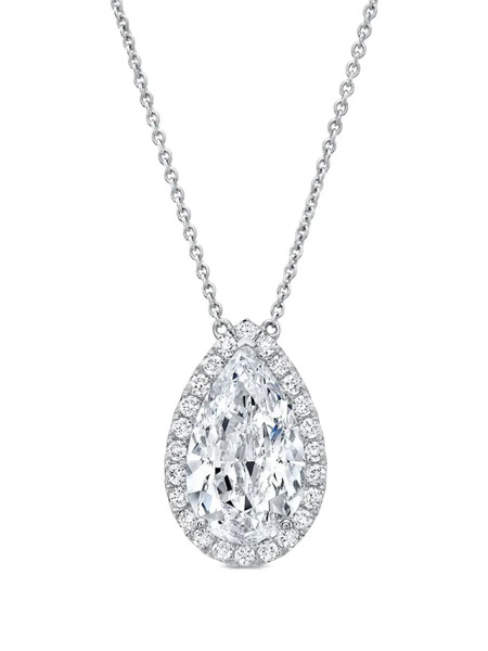  Tilla 14k White Gold Diamond Luxsly Necklace - Silver 