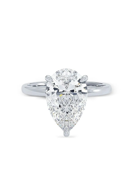  Tilla 14k White Gold Diamond Solitaire Ring - Silver 