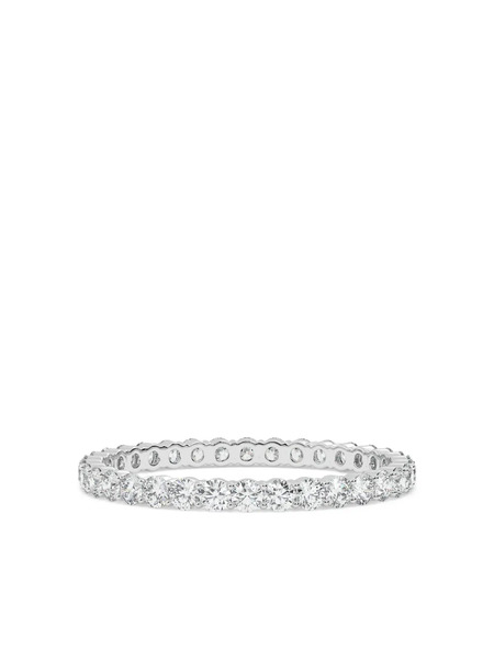  Tilla 14k White Gold Diamond Wedding Ring - Silver 