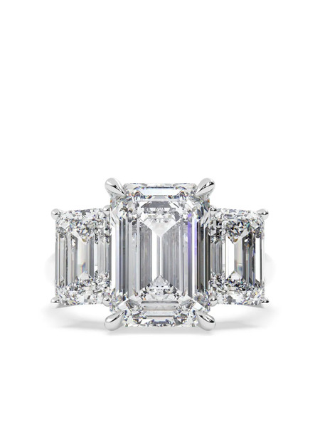  Tilla 14k White Gold Lab-grown Diamond Ring - Silver 