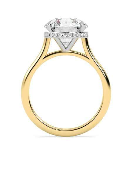  Tilla 14k Yellow Gold Diamond Solitaire Ring 