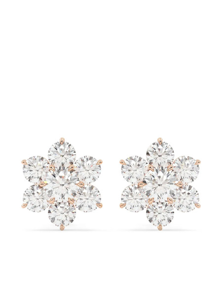  Tilla 14kt Lab-grown Diamond Cluster Earrings - White 