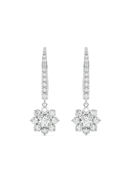  Tilla 14kt White Gold Dangling Earrings - Silver 