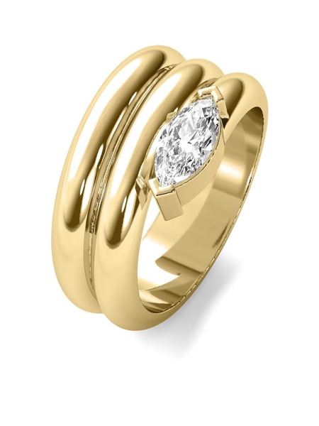 Tilla 14kt Yellow Gold Diamond Ring 