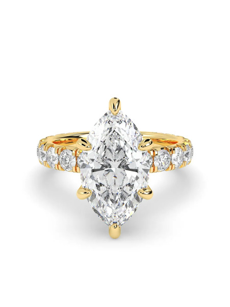  Tilla 14kt Yellow Gold Diamond Ring 