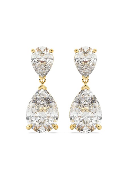  Tilla 14kt Yellow Gold Pear Dangling Earrings 