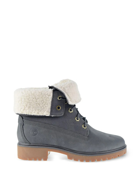  Timberland Jayne Fleece Fold-down Boots - Grey 
