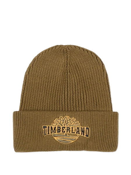  Timberland Kids Embroidered-logo Beanie Hat - Brown 