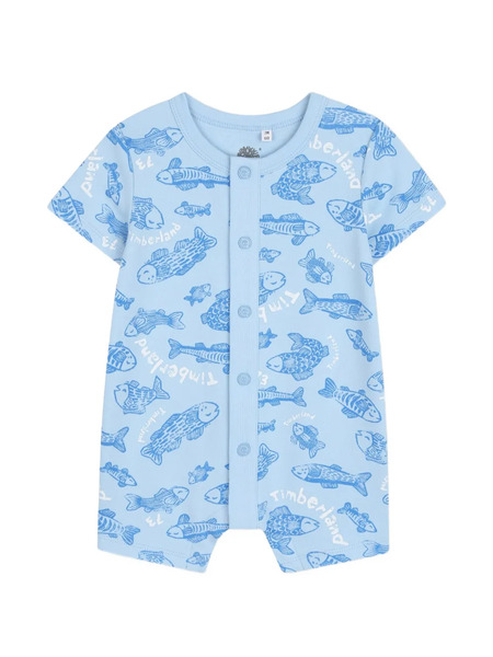  Timberland Kids Fish-print Rompers - Blue 