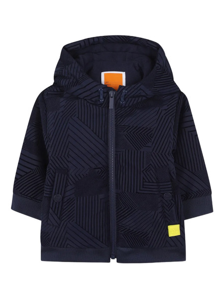  Timberland Kids Hooded Geometric-pattern Padded Jacket - Blue 