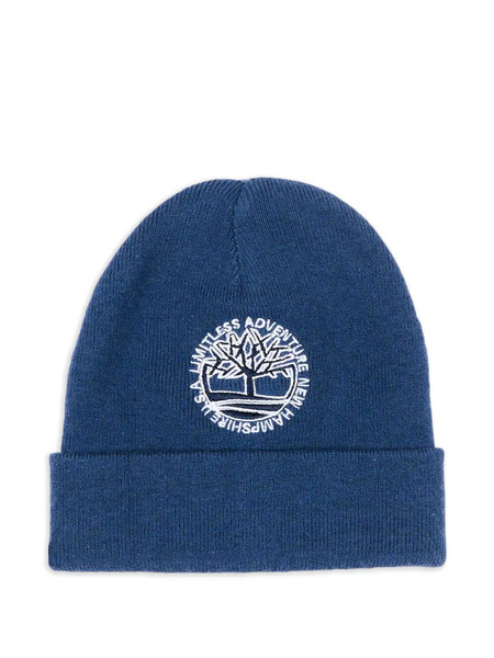  Timberland Kids Logo-embroidered Beanie Hat - Blue 