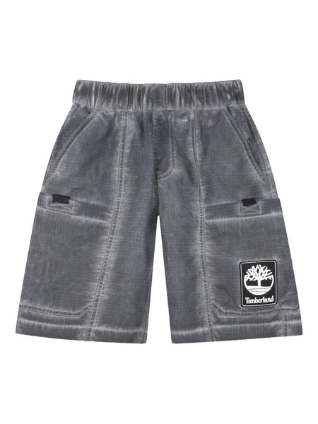  Timberland Kids Logo-patch Shorts - Grey 
