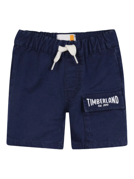  Timberland Kids Logo-print Cargo Shorts - Blue 