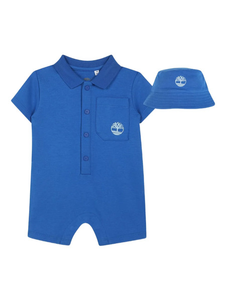  Timberland Kids Logo-print Rompers Set - Blue 