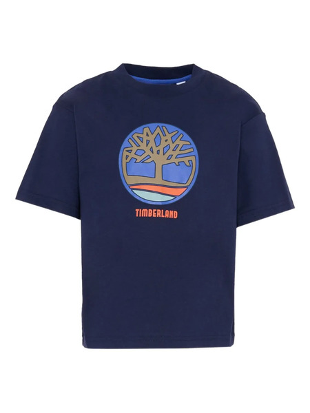  Timberland Kids Logo Short-sleeve T-shirt - Blue 