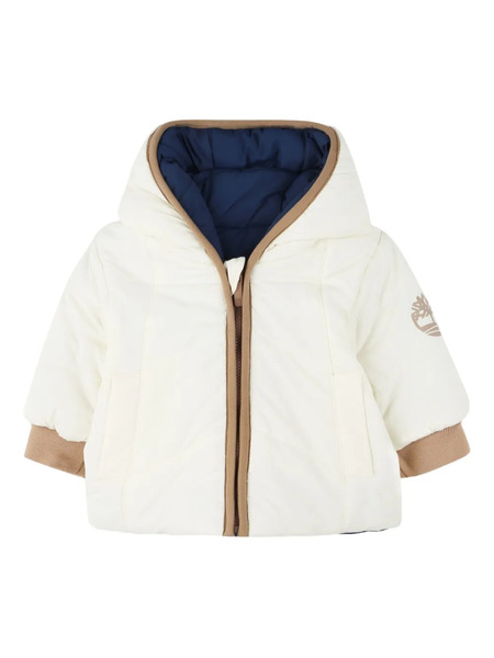  Timberland Kids Reversible Quilted Puffer Jacket - White 