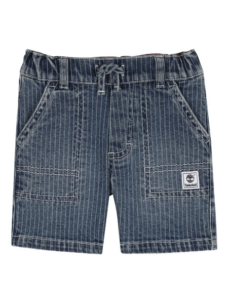  Timberland Kids Striped Drawstring Shorts - Blue 