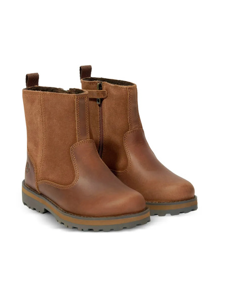  Timberland Kids Suede-panel Boots - Brown 