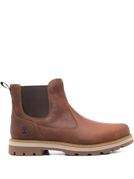  Timberland Logo-embossed Leather Boots - Brown 