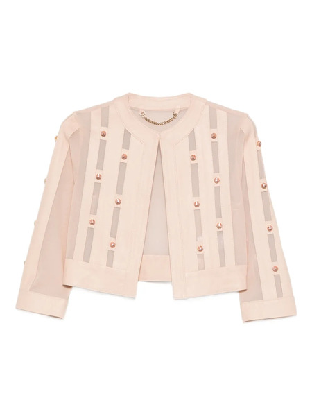  Timotea Embelishment Panelled Jacket - Pink 