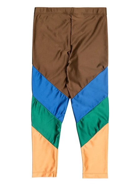  Tiny Cottons Colour-block Panelled Leggings - Brown 
